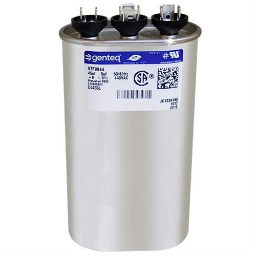 GE Genteq Oval Capacitor 45 5 uf MFD 440 Volt Z97F9741 97F9741