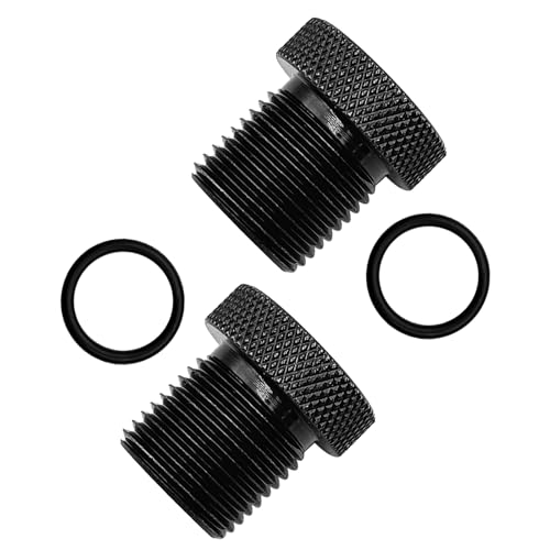 2 Pack 1/2x28 to 3/4x16 Steel Thread Adapter with Rubber Washer Universal Oil Filter Adapter Replacement for Broken Fittings Car Accessories for Truck SUV and Most Vehicles