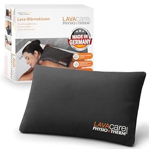 LAVAcare Physiotherm® 2-in-1 Kühl- & Wärmekissen Klassik • Kühlendes Kissen mit Lavasand • Für Gefrierfach, Mikrowelle & Backofen • Lavakissen zur Erfrischung & Entspannung von Nacken, Rücken & Bauch