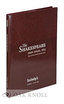Hardcover WILLIAM SHAKESPEARE, THE FIRST FOLIO, 1623, THE DR WILLIAMS'S LIBRARY COPY. Book
