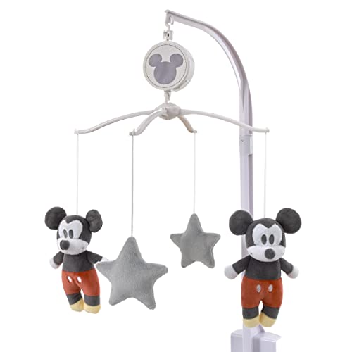 NoJo Disney Mighty Mickey Mouse and Grey Stars Plush Musical Mobile