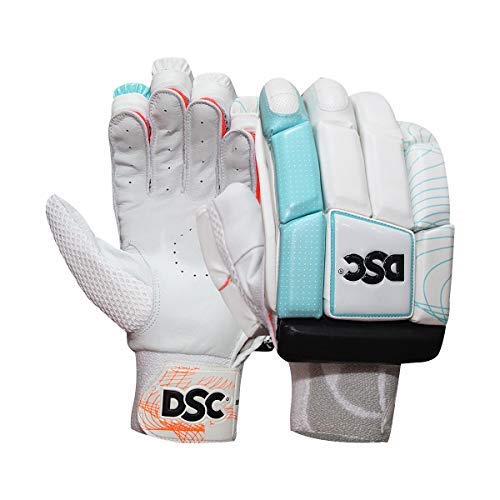 DSC Intense Shoc Leather Cricket Batting Gloves for Mens, Size - Mens, Right Hand (B071Z37NM4) Amazon Price History, Amazon Price Tracker