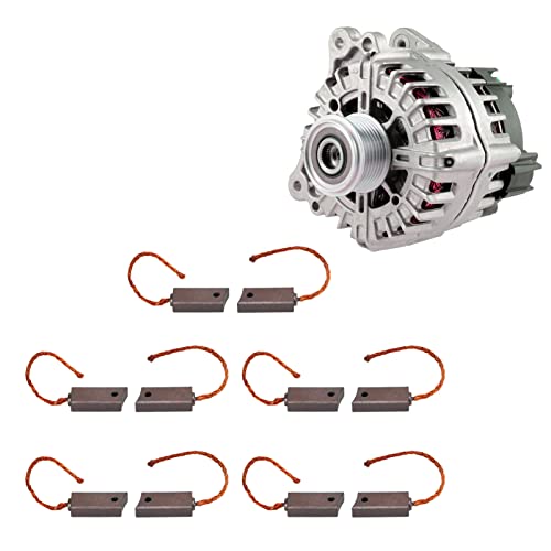 Aramox 10Pcs Alternator Regulator Brush Set Generator Motor Carbon Brushes Replacement For Valeo Cargo Px602 P60 Letrika Iskra Mahle Oe: 092950 #TOP3