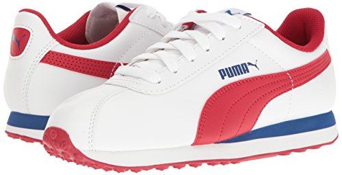 Image of PUMA Unisex-Child Turin II Slip on Sneaker, White-Barbados, 4.5 M US Big Kid