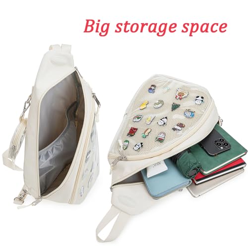 Mens Womens Oxford Ita Bag Pin Display Chest Pack Single Shoulder Bag Sport Backpack Packs Hiking Daypack