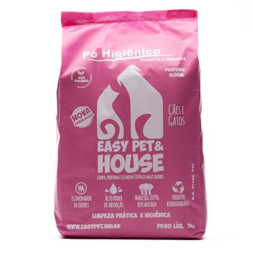 Pó Easy Pet & House Seca Xixi Kit AgentePet 4 x 1kg (Floral)