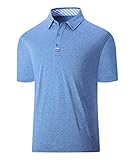 √【MATÉRIEL】: Le polo d'affaires pour hommes est fabriqué à partir de fibres de polyester de haute qualité et durables, le tissu est doux et confortable, ne rétrécit pas et ne se déforme pas facilement, ne se décolore pas et a une certaine sensation de fermeté sur le corps.