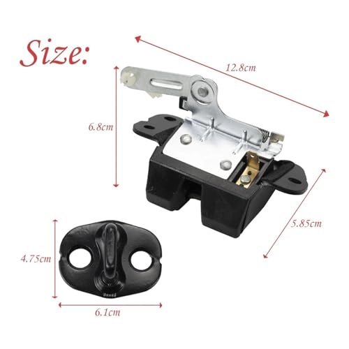 Serrure de coffre haute résistance pour hayon Hyundai H1 Starex Iload 2007-2018 loquet renforcé - 3