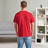 NetSetUK Men's Value Weight Short Sleeve T-Shirt Plain Crew Neck 100% Cotton Summer T Shirts for Men UK Size (S to XXL) Red #2