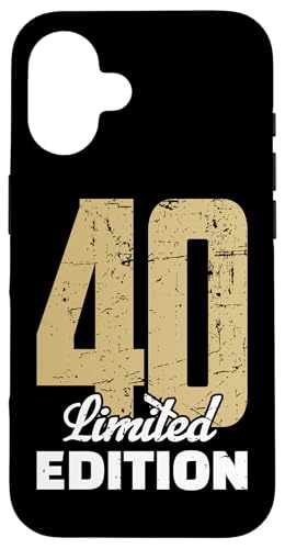 Image of 40th Birthday Limited Edition Anniversary Vintage 40 Years Case for iPhone 16