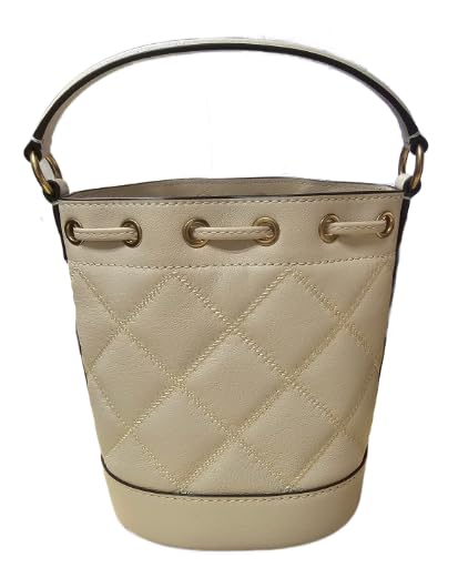 Tory Burch 148249 Willa Brie Ivory Off White With Gold Hardware Quilted Women's Mini Bucket Bag4