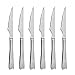 Cuchillos de Carne,Cuchillo Chuleteros,Cuchillo de Mesa,6 uds, Acero Inoxidable,Acabado Brillante. Colección Minimal (Cuchillo para Carne)