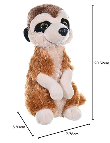 Wild Republic 10854 10870 Plüsch, braun, 20 cm, Erdmännchen