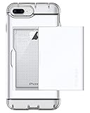 Spigen Crystal Wallet Designed for Apple iPhone 7 Plus Case (2016) / Designed for iPhone 8 Plus Case (2017) - Jet White