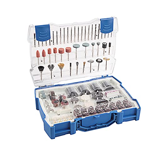 Rotary Tool Accessories Kit, Universal Shanks Electric Tool Accessories for Polishing, Sanding, Cutting, Drilling, Engraving - with Storage Case