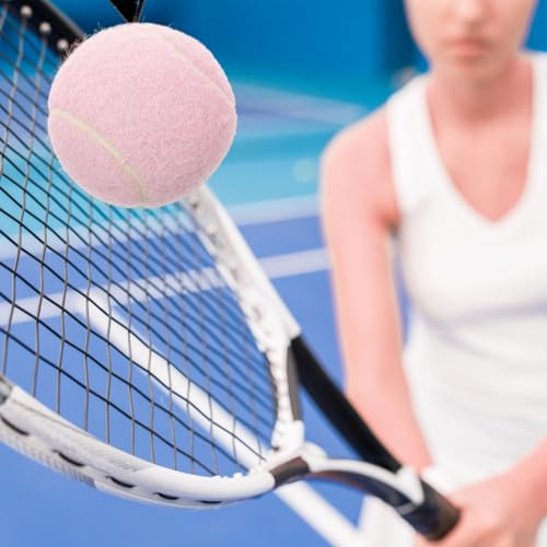 GAROZATION Trainings Tennisbälle 2 Stück Gummi Übungsbälle Für Anfänger Und Spieler Leichtes Spielzeug Für Grundschläge Und Aufschläge