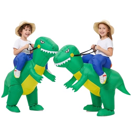 Disfraz inflable de dinosaurio T Rex para niños miniatura 2