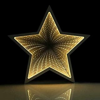Infinity Mirror Tunnel Light LED Star Tunnel Lights LED Infinity Tunnel Night Lamp 3D Infinity Mirror Light for Christmas, Home Decorations, Movie Nights, Birthday Party