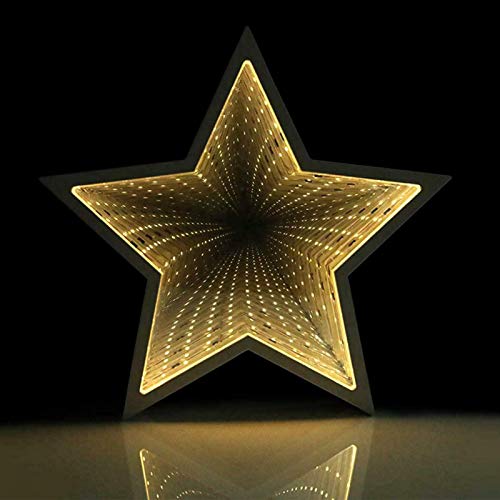 Infinity Mirror Night Lamp LED Star Tunnel Lights 3D Infinity Mirror Light for Home Decorations Movie Nights Birthday Party