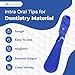 8 Pcs Dental Mixing Spatula by Vastmed | Autoclavable Plastic Dental Mixer Spatula for Alginate Impression Plaster Materials - Blue