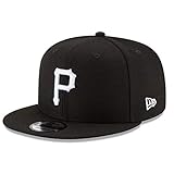 New Era Authentic Pittsburgh Pirates Black & White 9Fifty Snapback OSFM Hat Cap- Adjustable