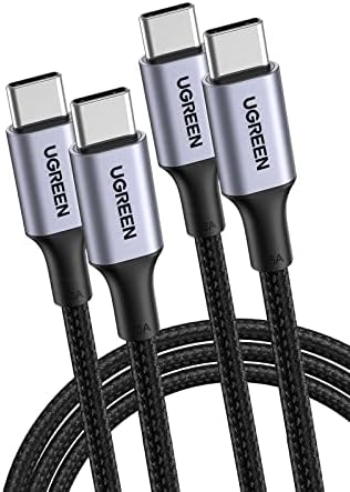 UGREEN USB C Kabel 100W Ladekabel USB-C PD 3.0 Schnellladekabel | PPS USB C auf USB C Kabel für iPhone 17/16/15 Serie, MacBook Pro/Air, iPad Pro, Galaxy S26, Steam Deck usw.（2M 1 S