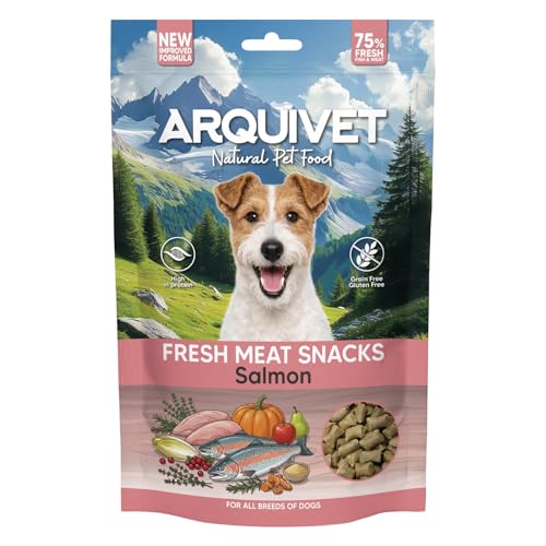 Arquivet Snack di Carne Fresca al Salmone, 800g, per Cani Adulti