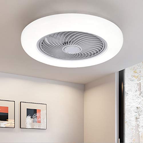Ventilador de techo con luz LED para dormitorio e salone con telecomando 4