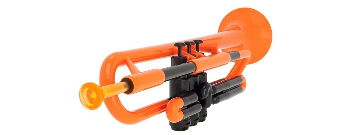 pTrumpet 700632 Trompete mit Tasche und Mundstück orange