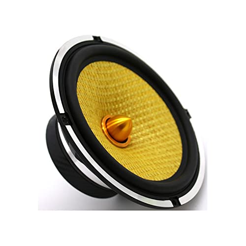 Suppas Loudspeaker 6" 6.5 Inch Bullet Car Audio Speaker Car-Styling Sets Yellow Component Speakers Crossover Tweeter Automobile #TOP2