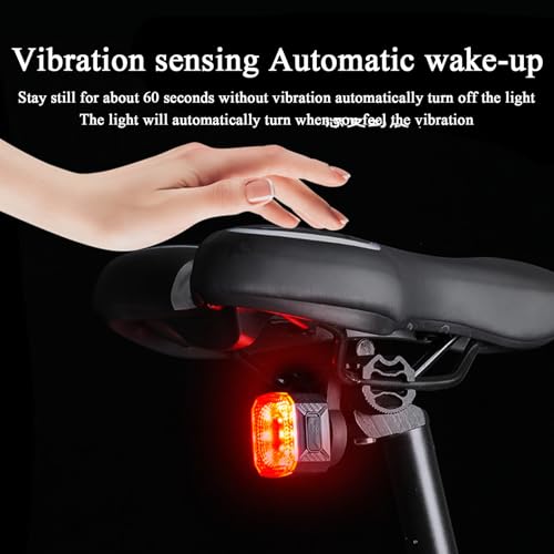 Lumière de sécurité arrière avec capteur imperméable pour cycliste - 7