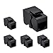 Beszin Cat.5E Tool Less Keystone Jack (5-Pack, Black)
