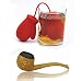 Infusore per tè | Due infusori divertenti e stravaganti in silicone | Filtro per tè sciolto e filtro | Diffusore di spezie e erbe (guanto da boxe e tubo)