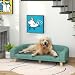 PawHut Hundesofa mit Rückenlehne für Große Hunde 98 x 67 x 25 cm Grün