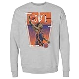 500 LEVEL OG Anunoby New York Knicks Premiere Crewneck Sweatshirt (Heather Gray, X-Large)