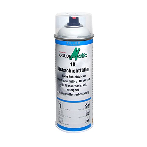 COLORMATIC 375354 Professional cm 1K Dickschichtfüller, 400 ml, Hellgrau