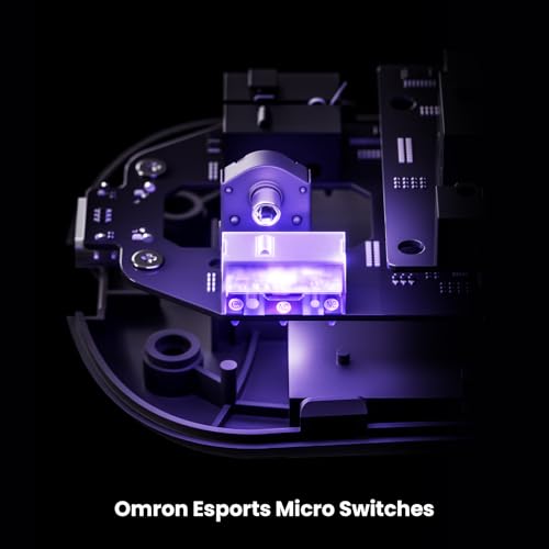 Akko Nest Wireless Gaming Mouse, 8K Polling Rate with PAW 3950 Sensor, 30000 DPI, 49g Lightweight,Omron Mechanical Switches, BT/2.4G/Wired Computer Mouse, Black by Akko - Used condition - Image 3