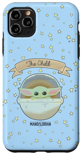 iPhone 11 Pro Max Star Wars: The Mandalorian The Child Blue With Stars Case