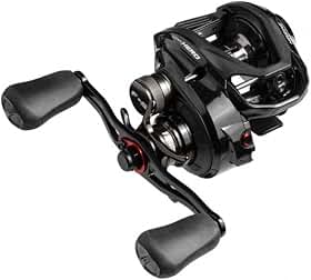 MARINE SPORTS, CARRETILHA MARINE SPORTS TITAN HERO REC 8:1.1 - DRAG 6,8KG LADO DA MANIVELA:ESQUERDA;COR:PRETO COM VERMELHO