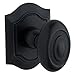 Baldwin 5077.IMR Individual Bethpage Estate Door Knob without Rosette, Satin Black