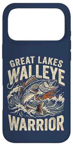 Great Lakes Walleye Warrior Vintage Fishing Angler Lake Fish �X�}�z�P�[�X iPhone 17 Pro Max �p