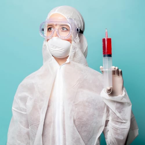 Image of 100ml /cc Syringes with Tube 40 Inch Handy Plastic Tubing and Adapter Tip