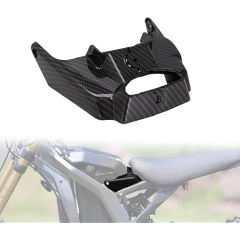 CHANGCHENG Surron Battery Lock Cover Sur Ron Battery Compartment Protect Carbon Fiber Pattern for SurRon Light Bee X/S Electric Dirt Bike Cover