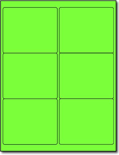 25 Sheets Fluorescent Shipping Labels - 4