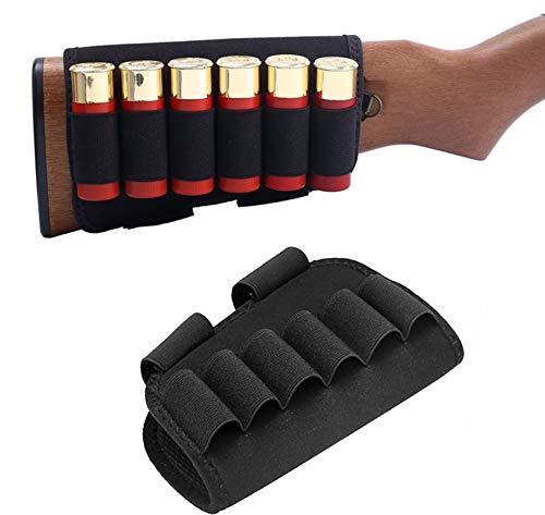 Acexier Tactical 6 Round Shotgun Buttstock Ammo Holder 12/20 Ga Bullet Carrier Military Hunting Airsoft Rifle Butt Stock Cartridge Pouch #TOP12
