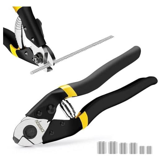 DISEN Wire Cutters Heavy Duty Cutting Up to 3/16", Cable Cutters for Fence