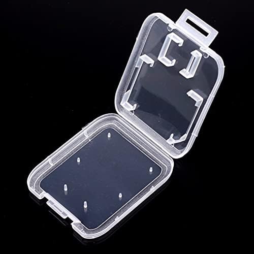 Suneast 10Pcs Plastic Memory Cards Case Box, Transparent Memory Card Storage Box Protective Case for SD, MS, XD, TF Cards