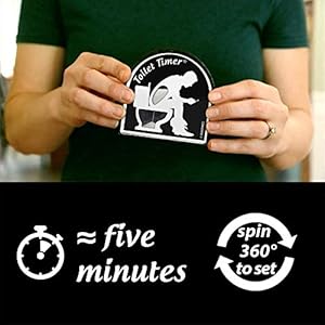 Katamco The Original Toilet Timer Classic As Seen on Shark Tank Funny Gift for Men Husband Dad Son Birthday Christmas Stocking Stuffer