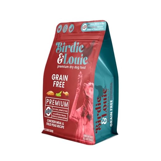 Birdie and Louie Dry Dog Food Chicken Meal & Field Peas Recipe 3.5 Lb Easy Seal Bag (1 Bag)