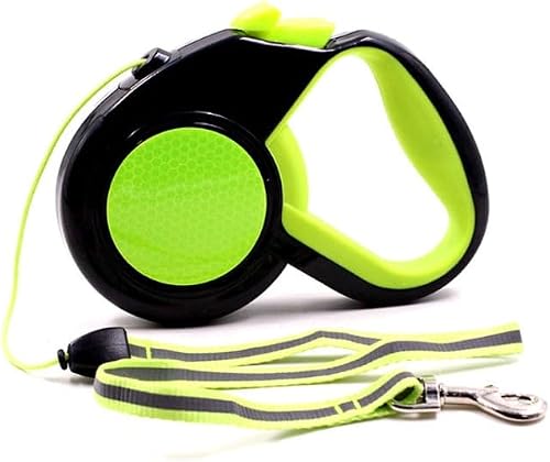 3M Pet Automatic Retractable Leash Night Reflective Green Dog Walking Leash